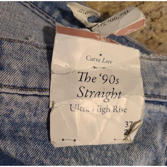 Abercrombie & Fitch The 90s Straight Ultra High Rise Jeans Crossover Size 37/24L - Picture 9 of 16